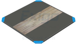 Bild von Exigo 3×3 Mtr Oak / Rubber Lifting Platform