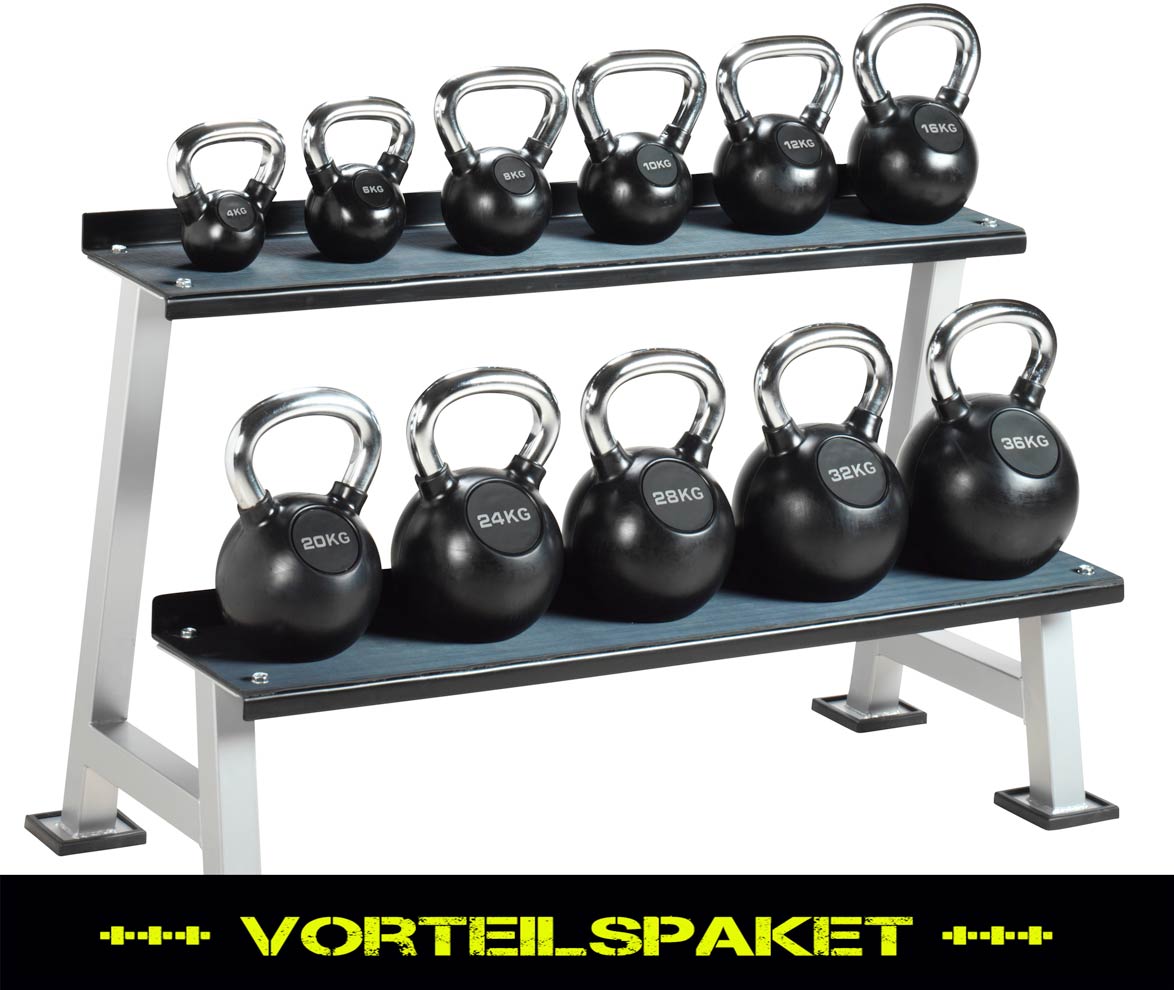 Bild von Black Kettlebell-Set - SPARPAKET