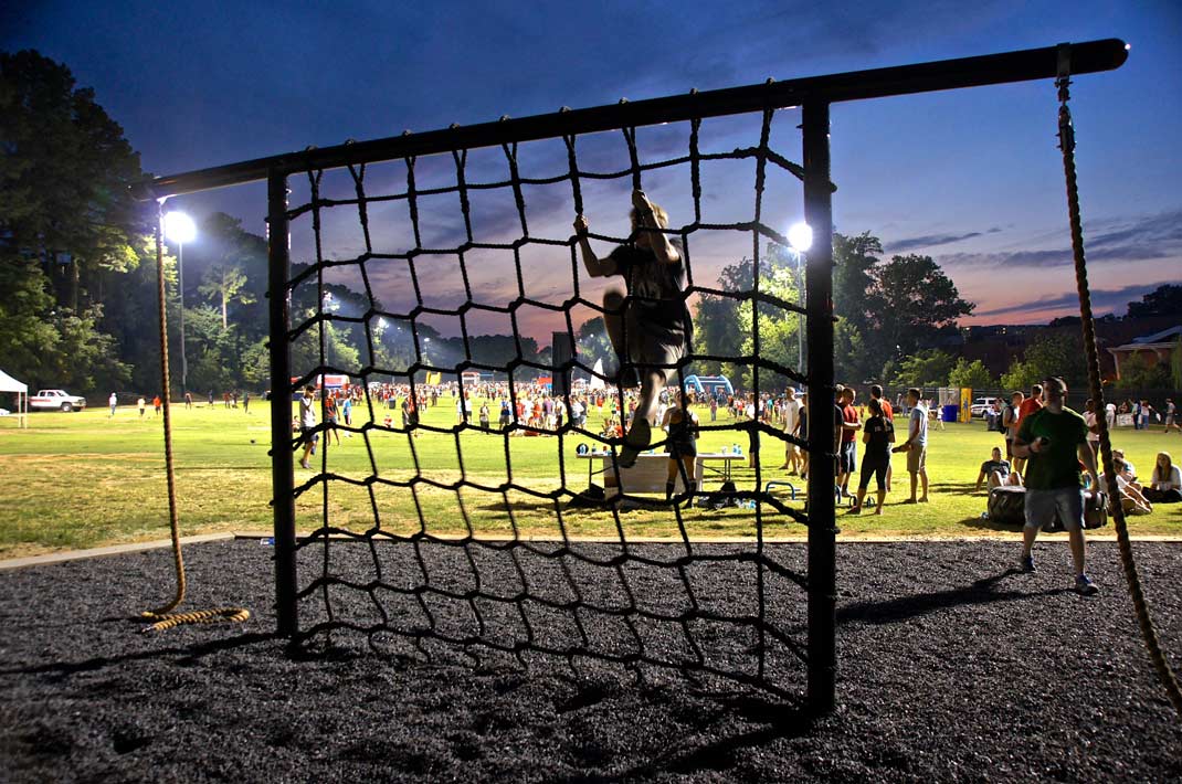 Picture of MoveStrong FitGround Cargo Net with Rope Climb Stations - Outdoor Equipment