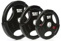 Bild von  Heavy Duty 3-Grip Rubber Plates - gummierte Hantelscheiben - 50 mm