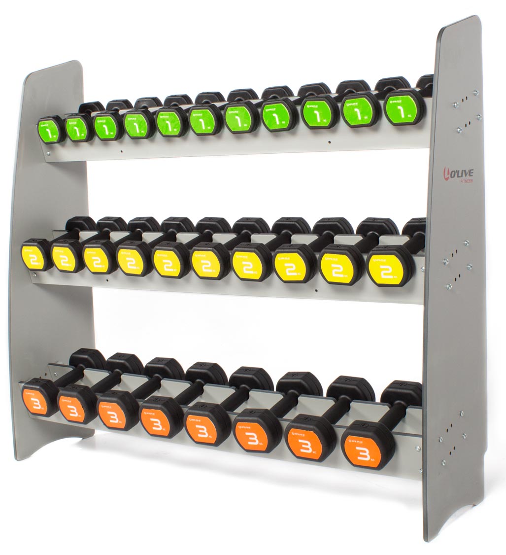 Bild von O’Live Rubber Studio Dumbbells Rack