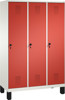 Bild von Garderobenschrank einteilig, 3 Fächer S3000 Evolo mit 300 mm Abteilbreite, mit Füßen