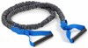 Bild von Fitness Tube Premium mit Hülsengriff, Tube mit Textil-Ummantelung blau = extra schwer - 10er Sparpackung