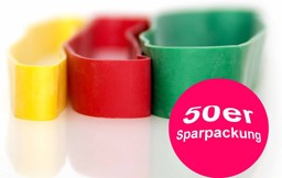 Bild von Rubberband, grün = stark - 50er Sparpackung