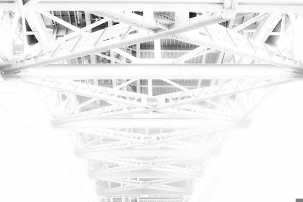 Bild von Brücke 0003 Bild auf Fotoleinwand - 120 x 80 cm - Holzkeilrahmen 