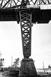 Bild von Brücke 0023 Bild auf Fotoleinwand - 120 x 80 cm - Holzkeilrahmen 