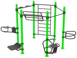 Bild von Outdoor Functional Training Station for up To 10 Users 30-01064