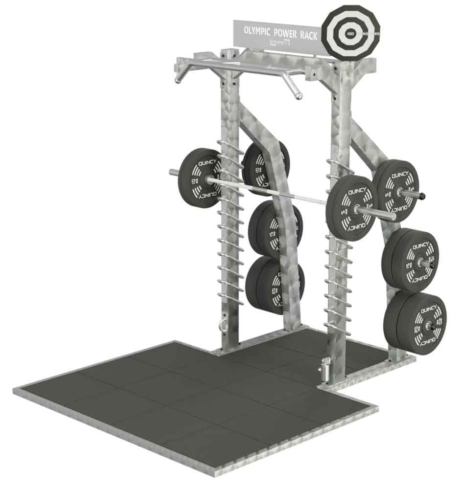 Picture of QUINCY OLYMPIC HALF POWER RACK+PLATTFORM - OUTDOOR