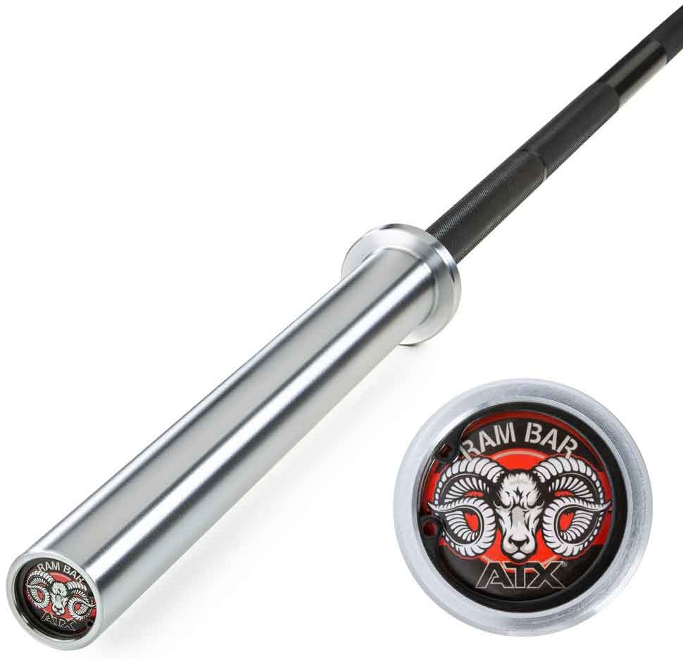 Bild von ATX RAM BAR II - Powerlifting Bar - internationaler Standard - Black Oxid / Hartchrome