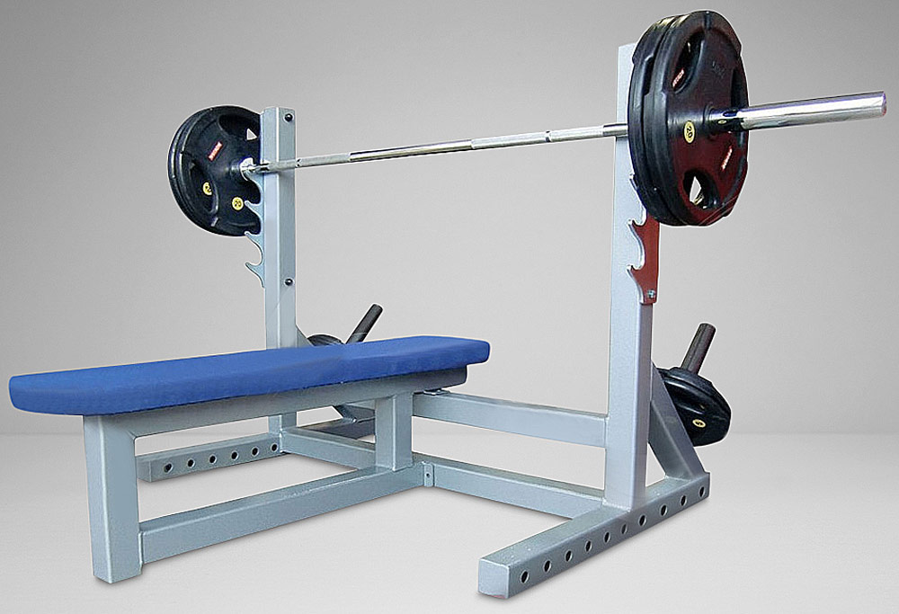 Picture of Watson Animal Flat Bench with Extending Bar Catchers