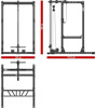 Bild von ATX Power Rack – Komplettstation- 710 mit Plate Load Latzugstation Höhe 198 cm