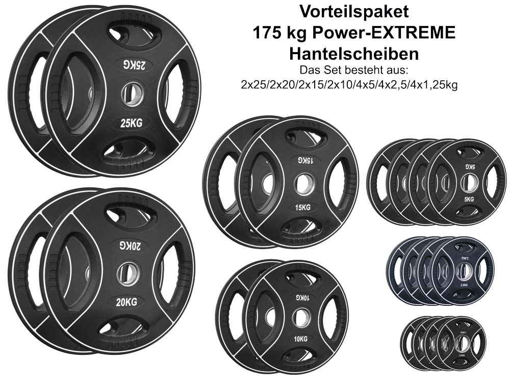 Picture of Vorteilspaket 175 kg - 50 mm Power-Extrem Polyurethan mit 4 Grifflöchern