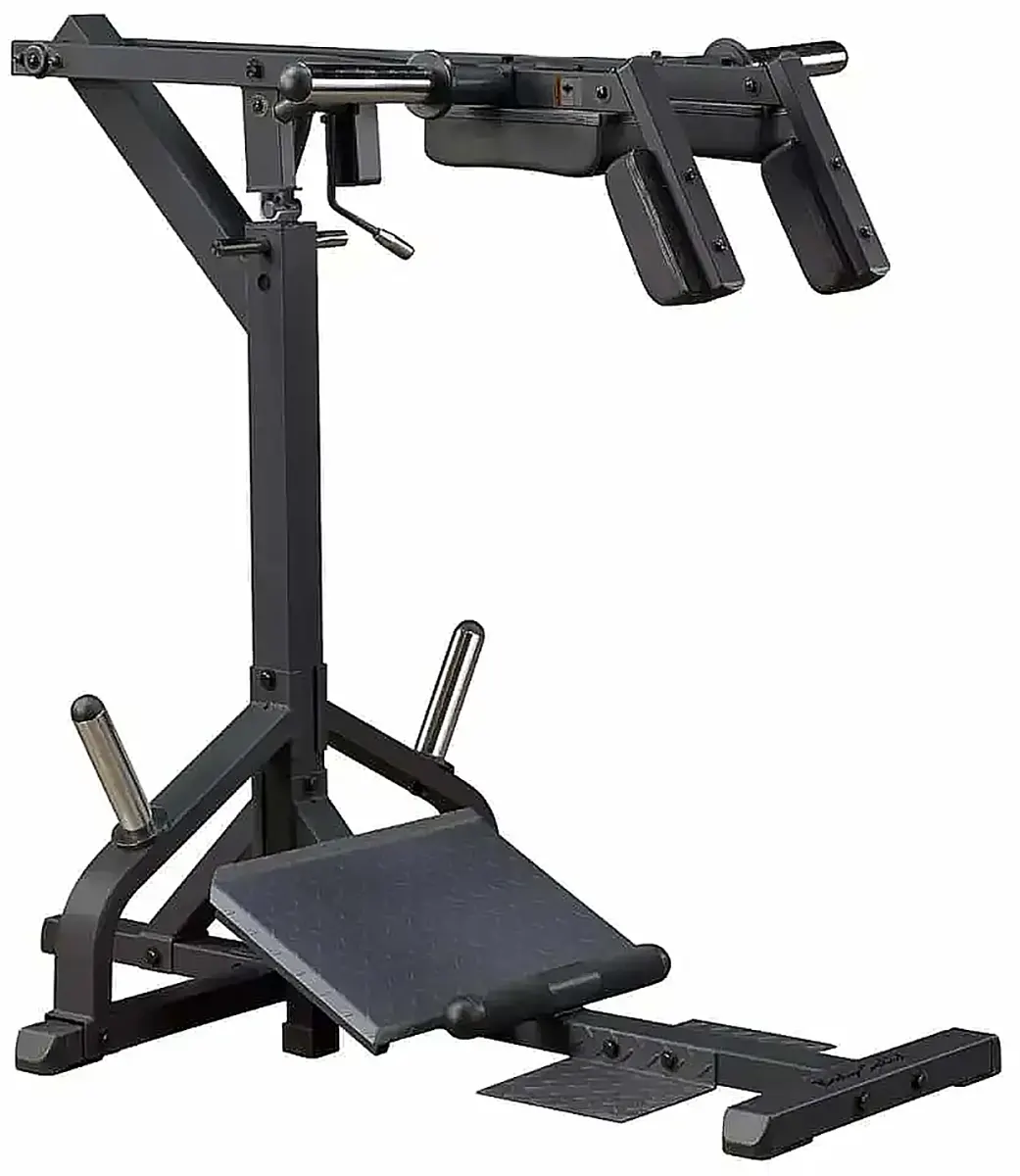 Bild von Body-Solid Kniebeugen- und Wadenmaschine Black Edition
